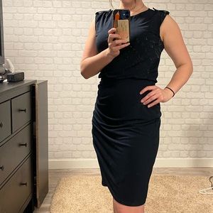 Banana Republic Navy Blue MIDI dress